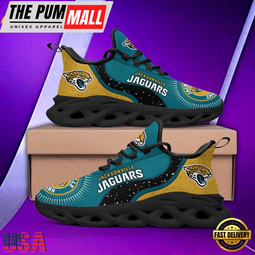 NFL Jacksonville Jaguars Team Max Soul Shoes, Running Sneakers Shoes, Fan Gifts