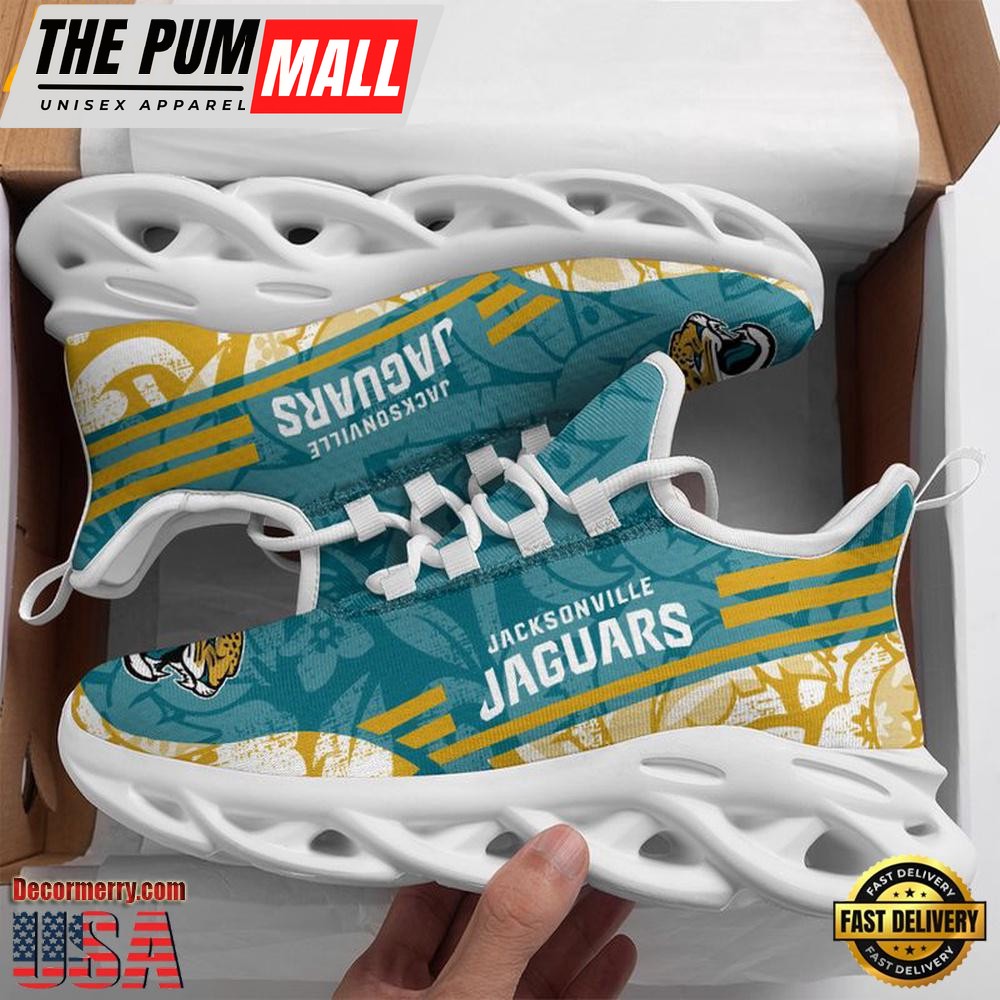 NFL Jacksonville Jaguars Tropical Max Soul Shoes , Running Sneakers Shoes