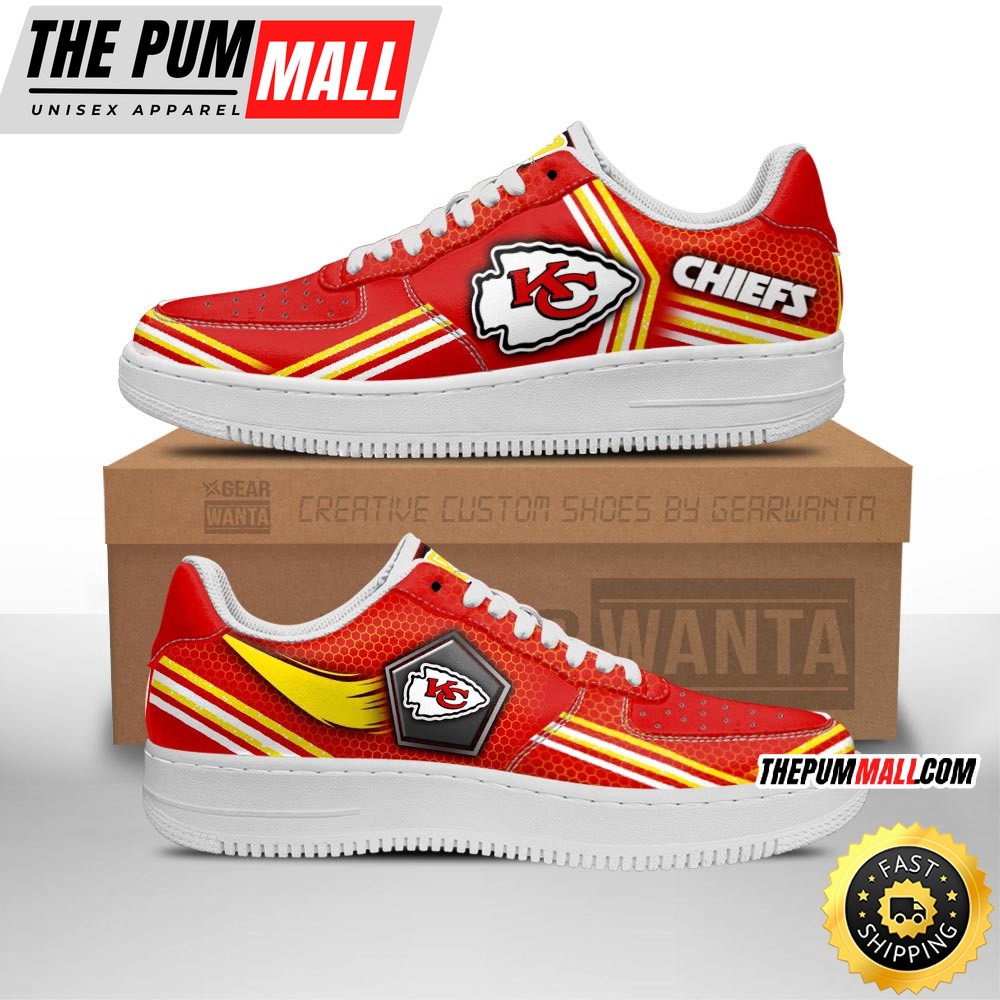 NFL Kansas City Chiefs Air Force 1 Shoes Air Sneakers For Fans