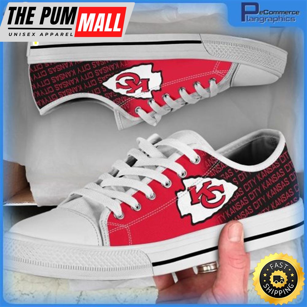 NFL Kansas City Chiefs Canvas Low Top Shoes