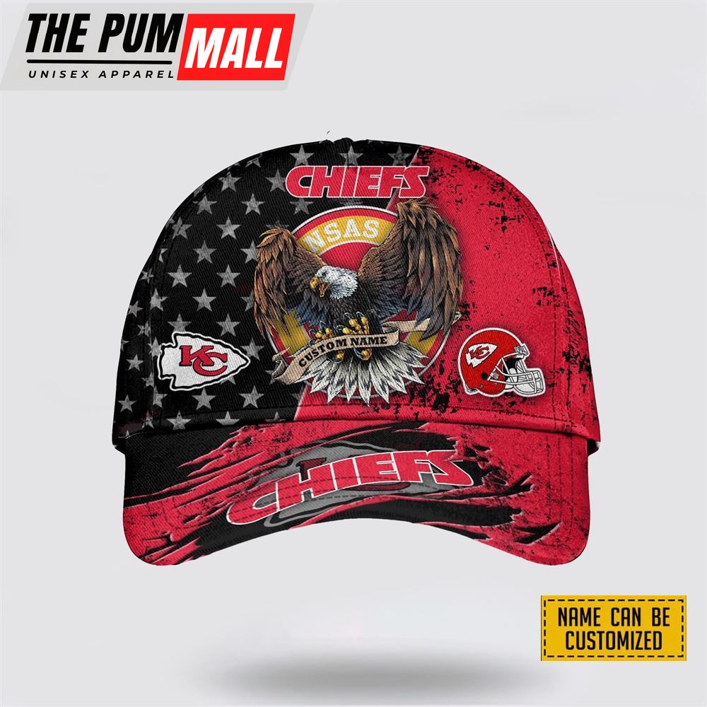 NFL Kansas City Chiefs Cap 3D Personalized Classic Eagles Hats Show Your Team Spirit In Style
