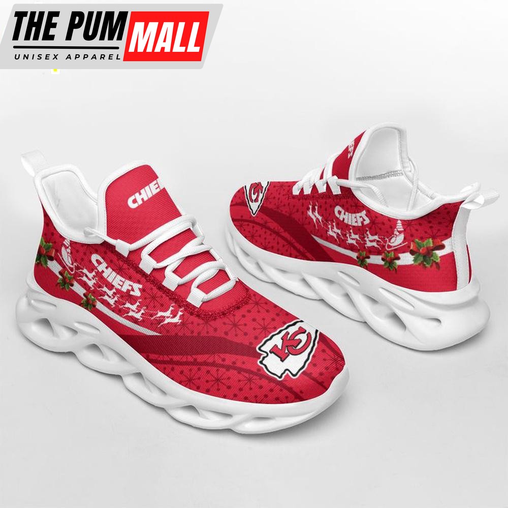 NFL Kansas City Chiefs Christmas Pattern Max Soul Shoes Gift For Fans