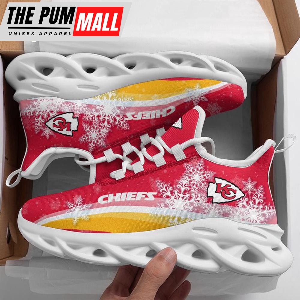 NFL Kansas City Chiefs Christmas Snow Max Soul Shoes For Men Women