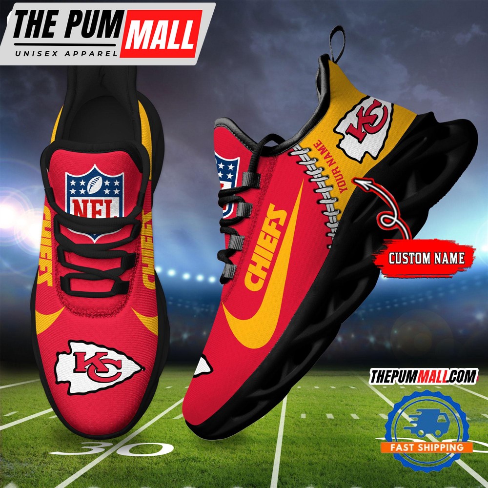 NFL Kansas City Chiefs Football New Season Sneaker Max Soul Shoes