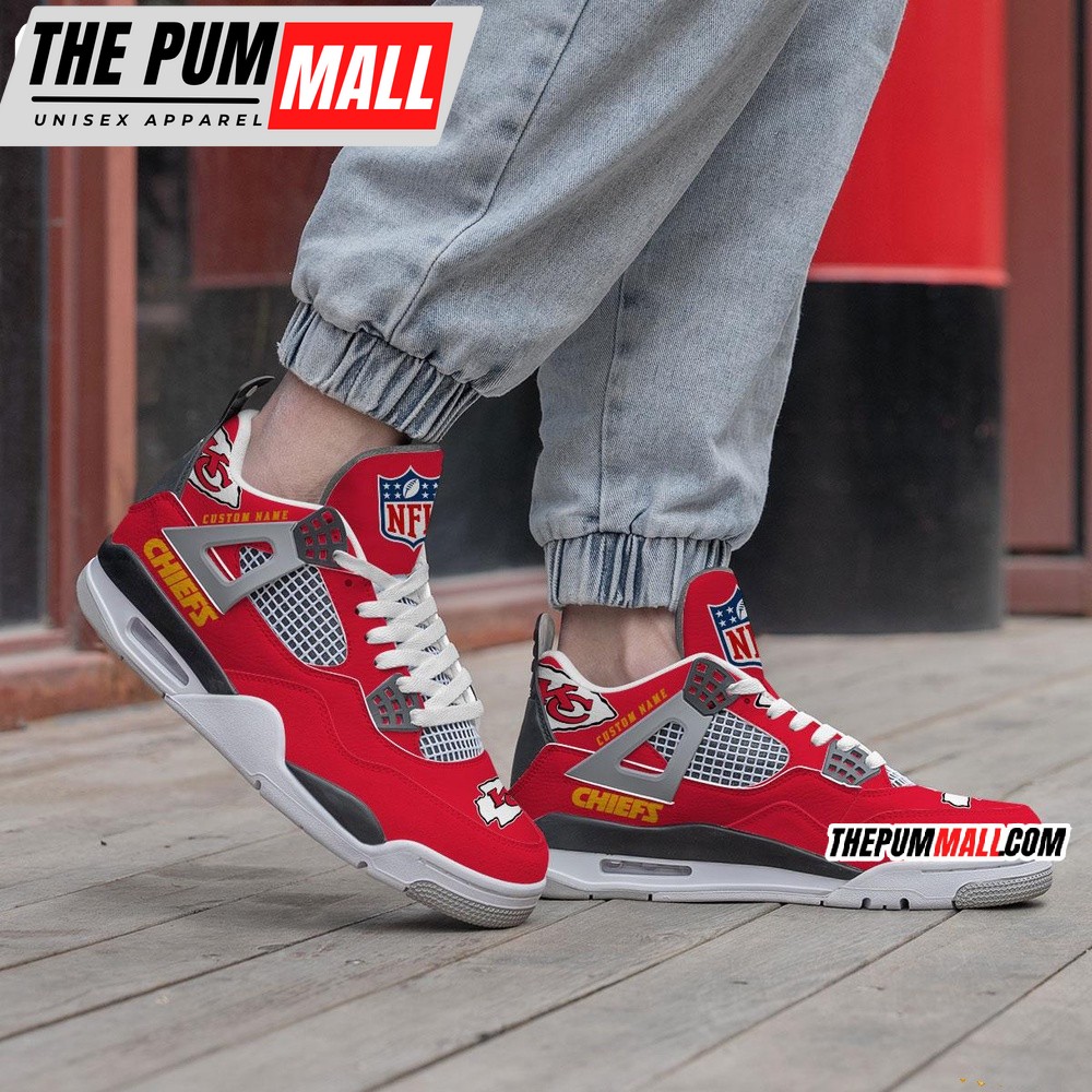 nfl-kansas-city-chiefs-football-team-air-jordan-4-shoes-sneaker-kvb6h40t NFL Kansas City Chiefs Football Team Air Jordan 4 Shoes Sneaker