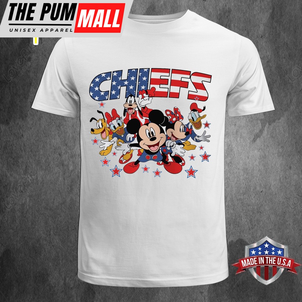 NFL Kansas City Chiefs Independence Day Proud of 4 July Disney Unisex T-Shirt