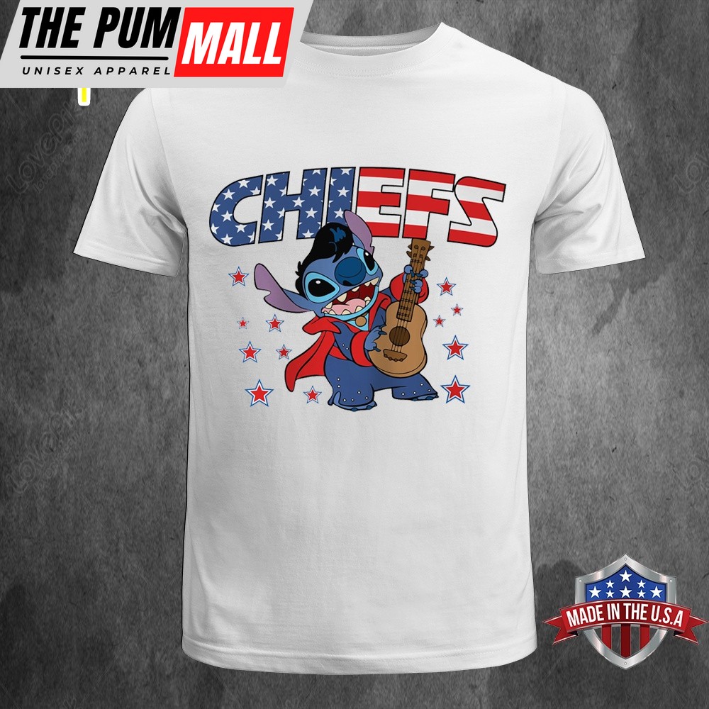 NFL Kansas City Chiefs Independence Day Proud of 4 July Stitch Unisex T-Shirt
