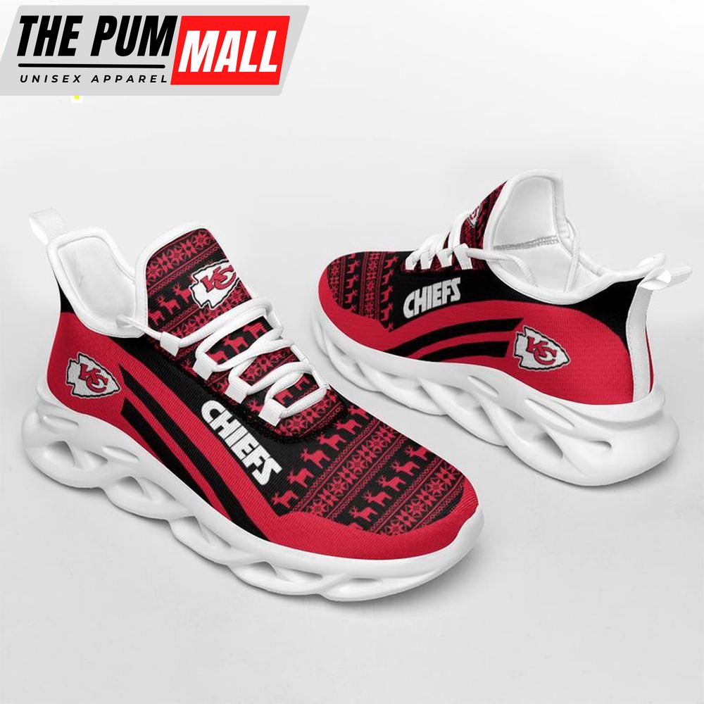NFL Kansas City Chiefs Merry Christmas Max Soul Shoes Gift For Fans
