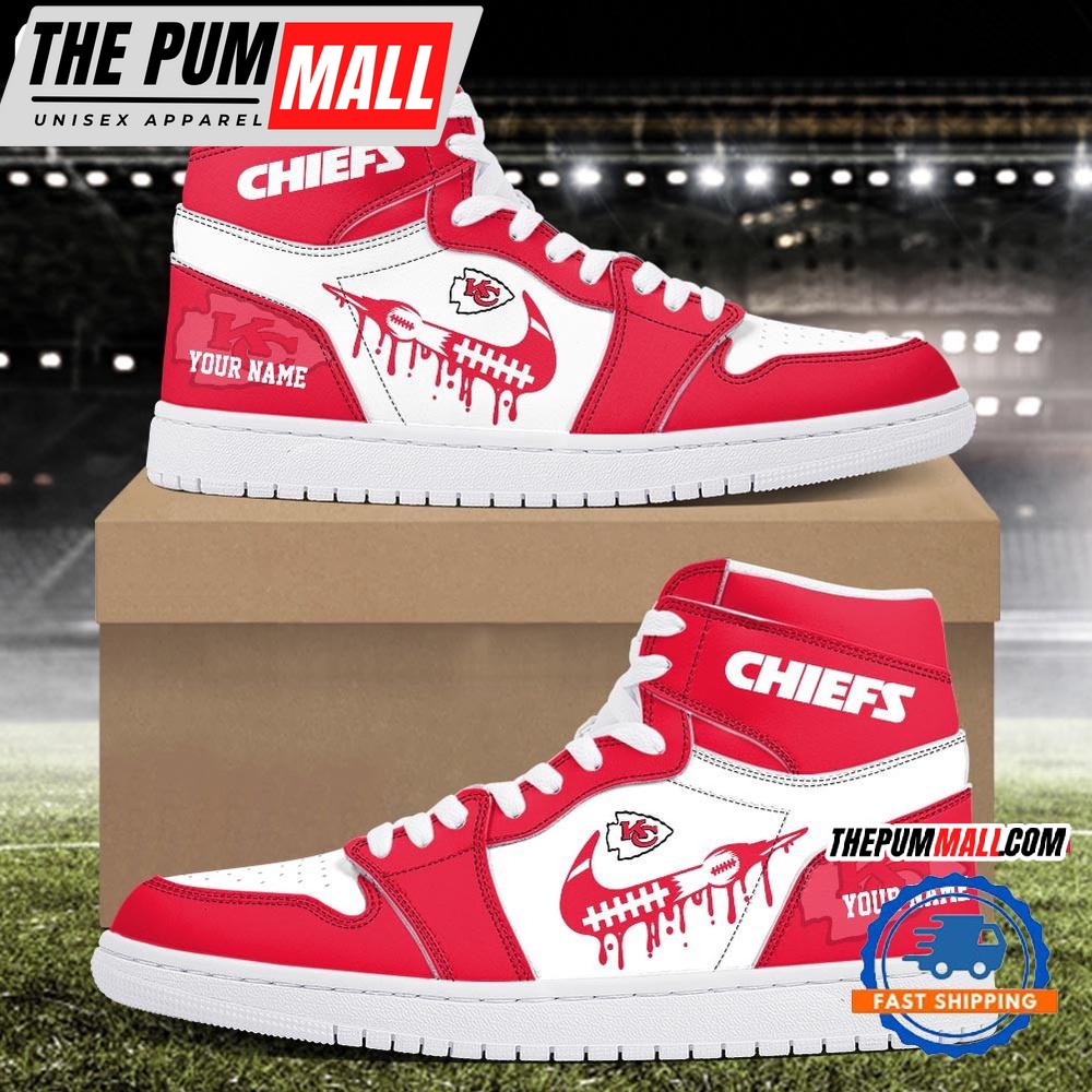 NFL Kansas City Chiefs New Season Custom Air Jd 1 Hightop Shoes