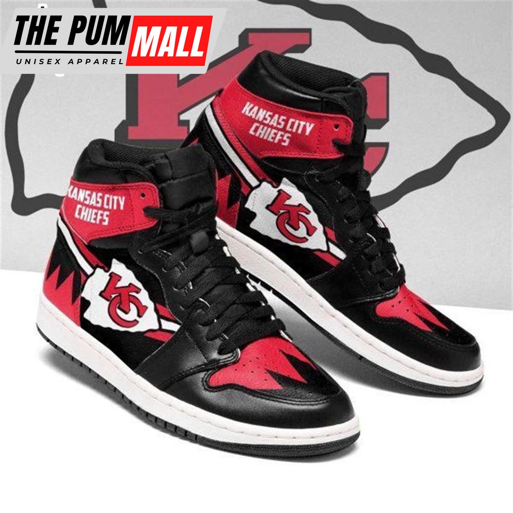 NFL Kansas City Chiefs Red Black Air Jd 1 High Sneakers