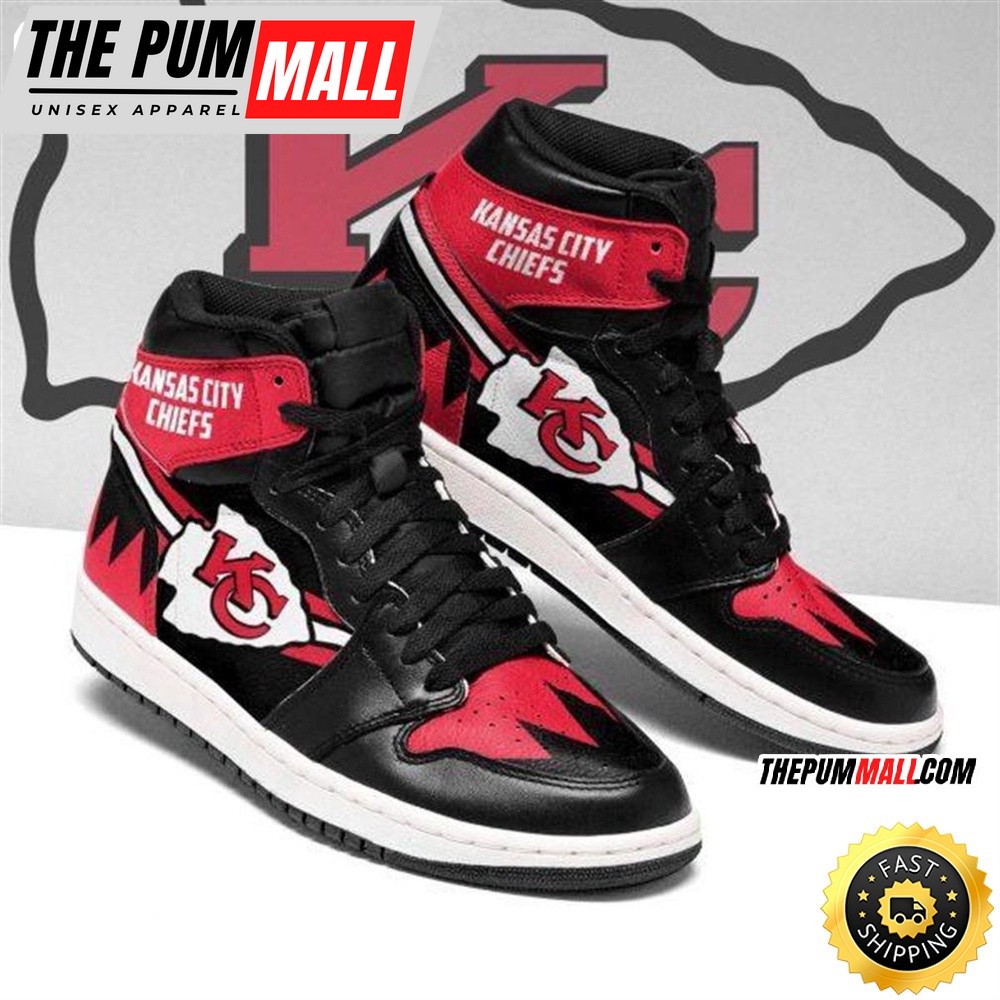NFL Kansas City Chiefs Red Black Air Jd 1 High Sneakers