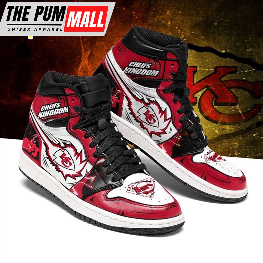NFL Kansas City Chiefs Red White Air Jd 1 High Sneakers