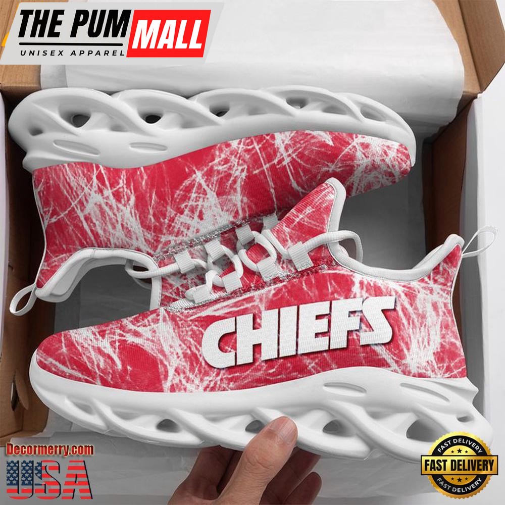 NFL Kansas City Chiefs Smoke Pattern Max Soul Shoes , Running Sneakers Shoes