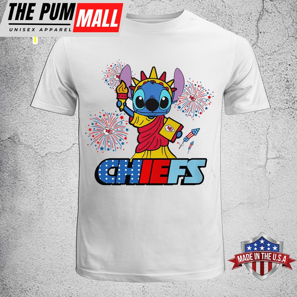 NFL Kansas City Chiefs Stitch Independence 2025 Unisex T-Shirt