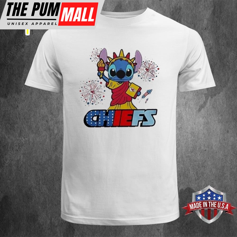 NFL Kansas City Chiefs Stitch Independence 4th Of July 2025 T-shirt