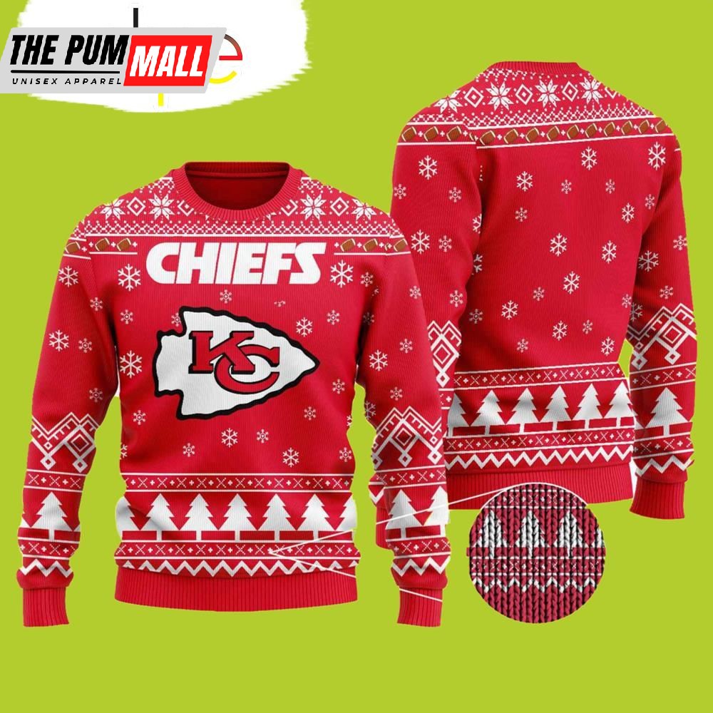 NFL Kansas City Chiefs Sweater Wool Material