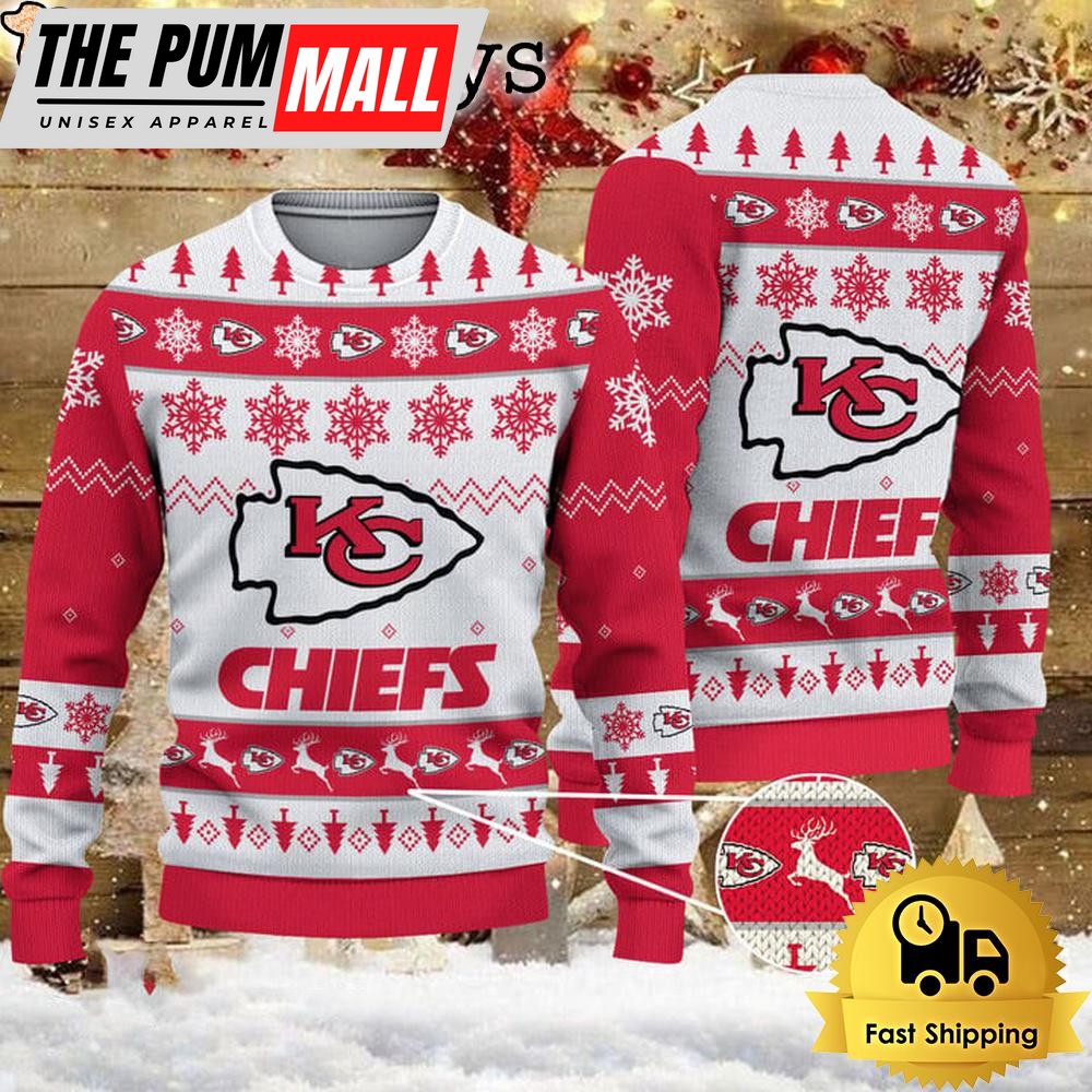 NFL Kansas City Chiefs Team Winter Ugly Christmas Sweater
