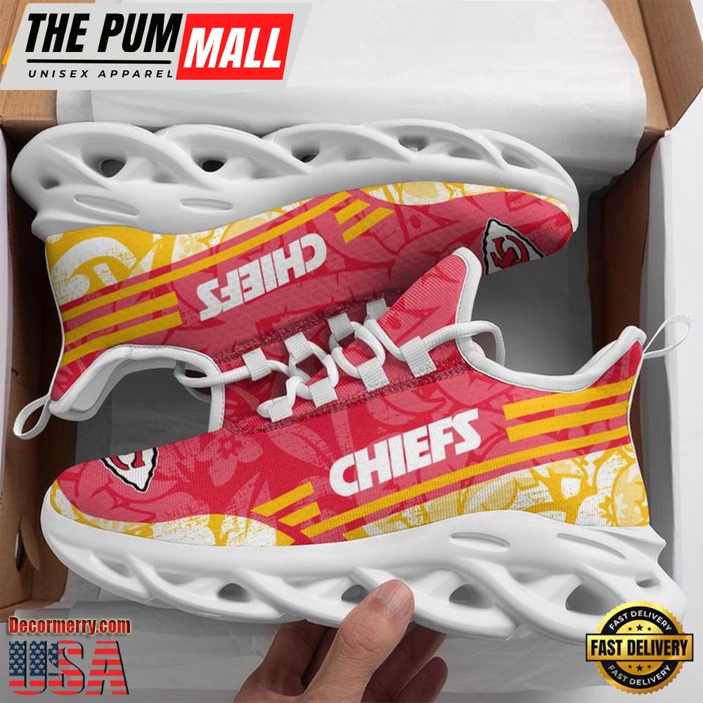 NFL Kansas City Chiefs Tropical Max Soul Shoes , Running Sneakers Shoes