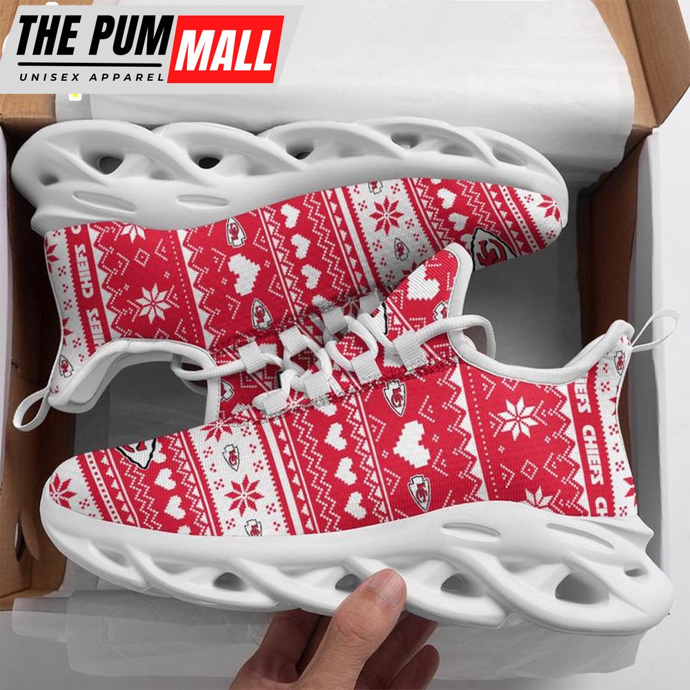 NFL Kansas City Chiefs X-max Patterns Christmas Max Soul Shoes