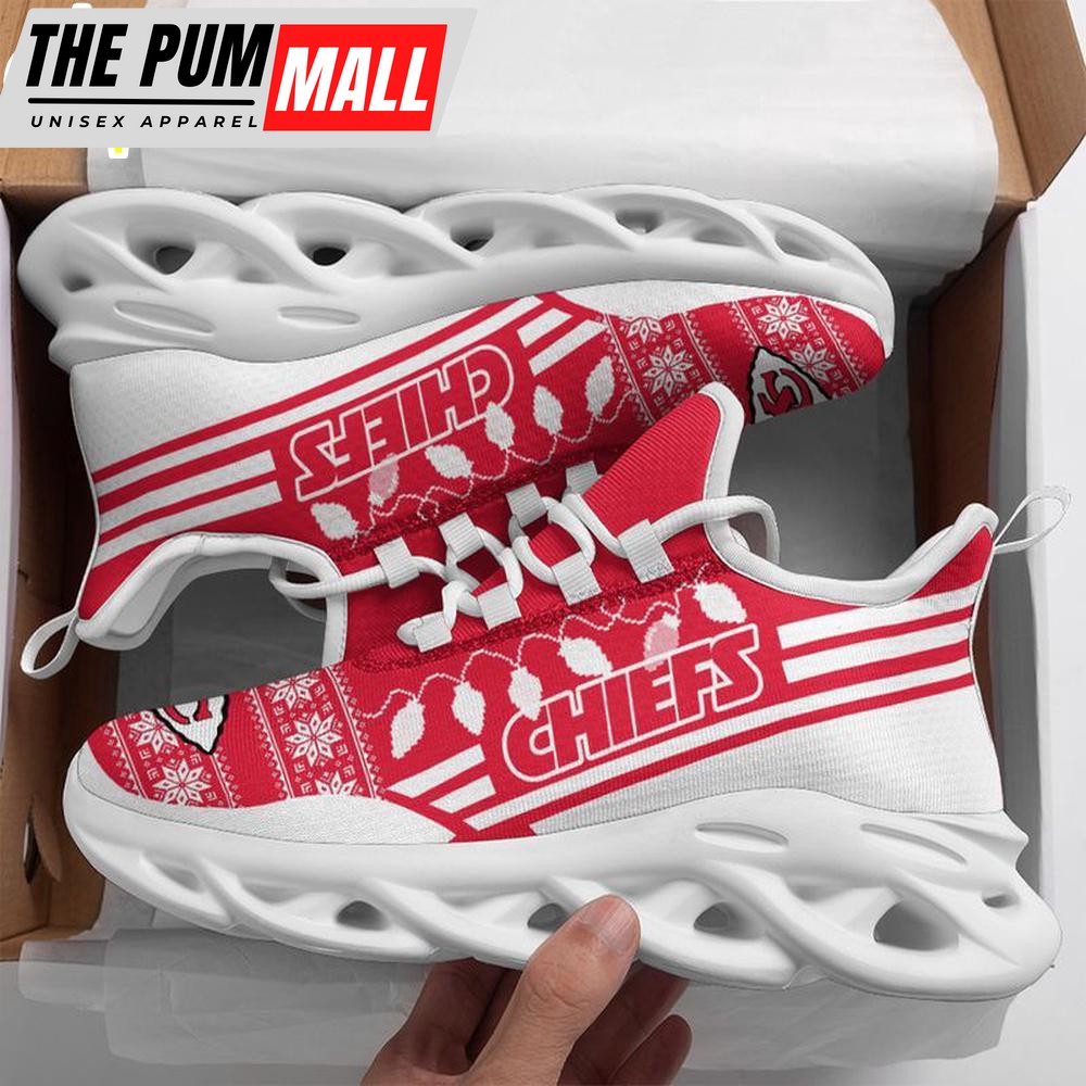 NFL Kansas City Chiefs X-max Santa Claus Christmas Max Soul Shoes
