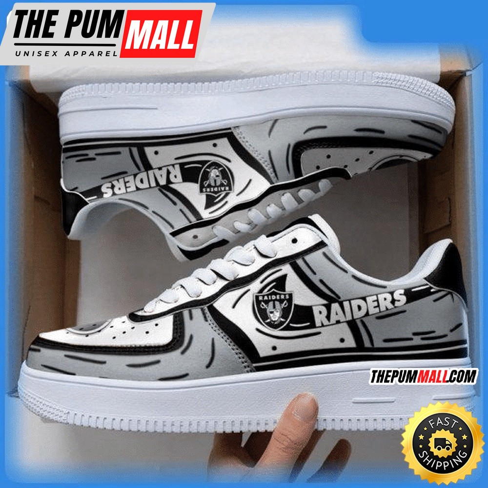 NFL Las Vegas Raiders Air Force 1 Shoes Sneaker Trending For Fans