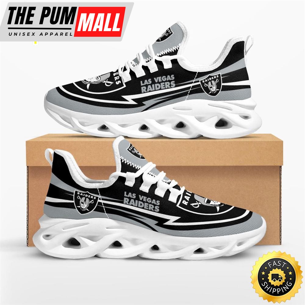 NFL Las Vegas Raiders Are Coming Curves Max Soul Shoes