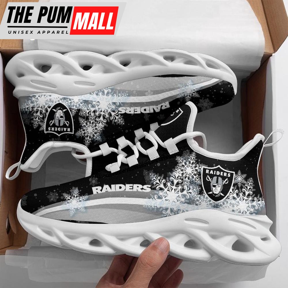 NFL Las Vegas Raiders Christmas Snow Max Soul Shoes For Men Women