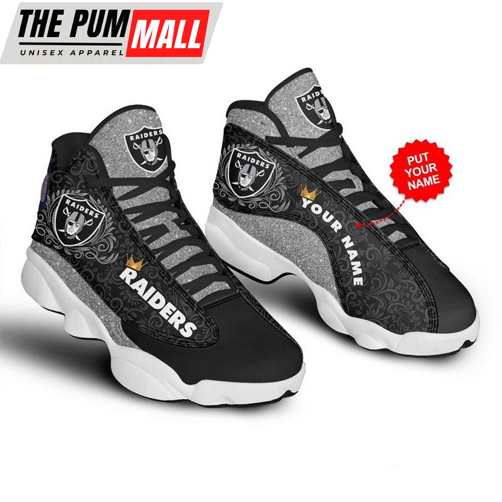NFL Las Vegas Raiders Custom Air Jd 13 Shoes