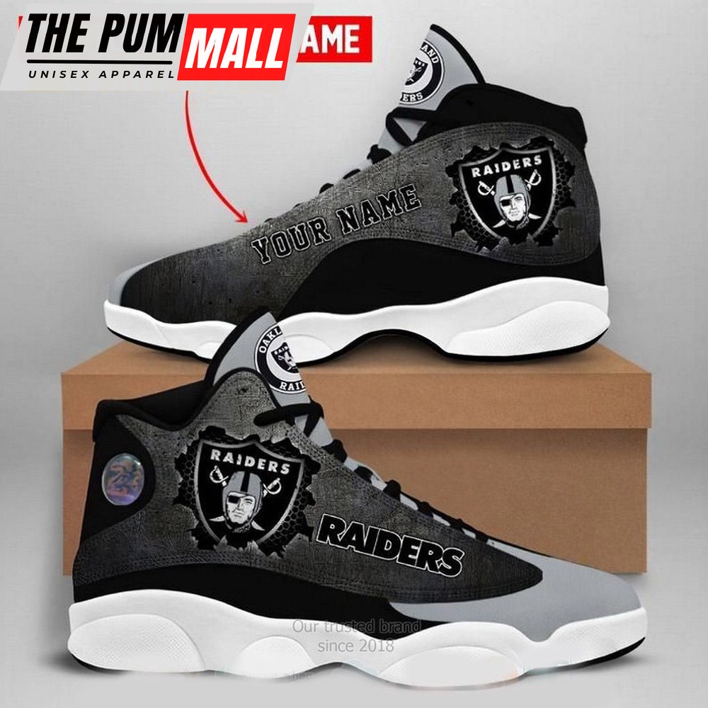 NFL Las Vegas Raiders Custom Air Jd 13 Shoes Sneaker