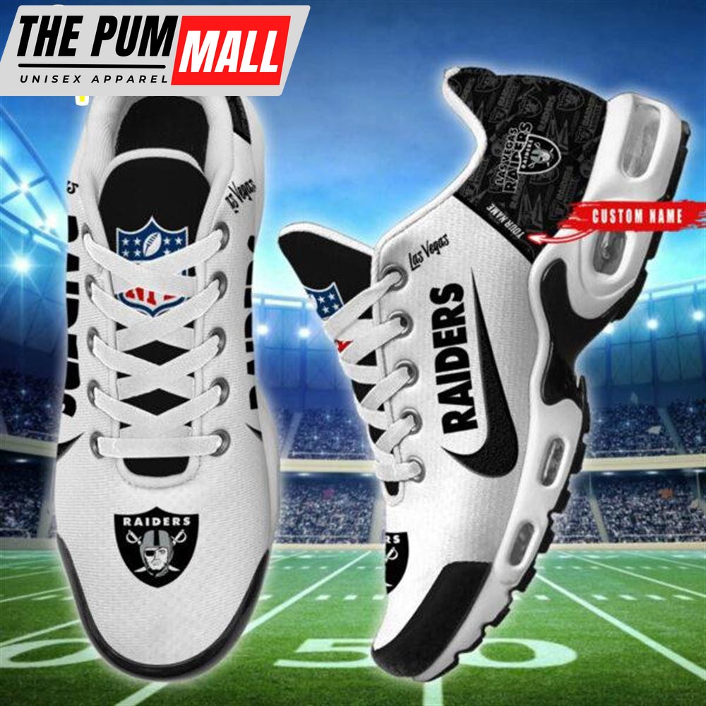 NFL Las Vegas Raiders Custom Name Air Max Plus Shoes