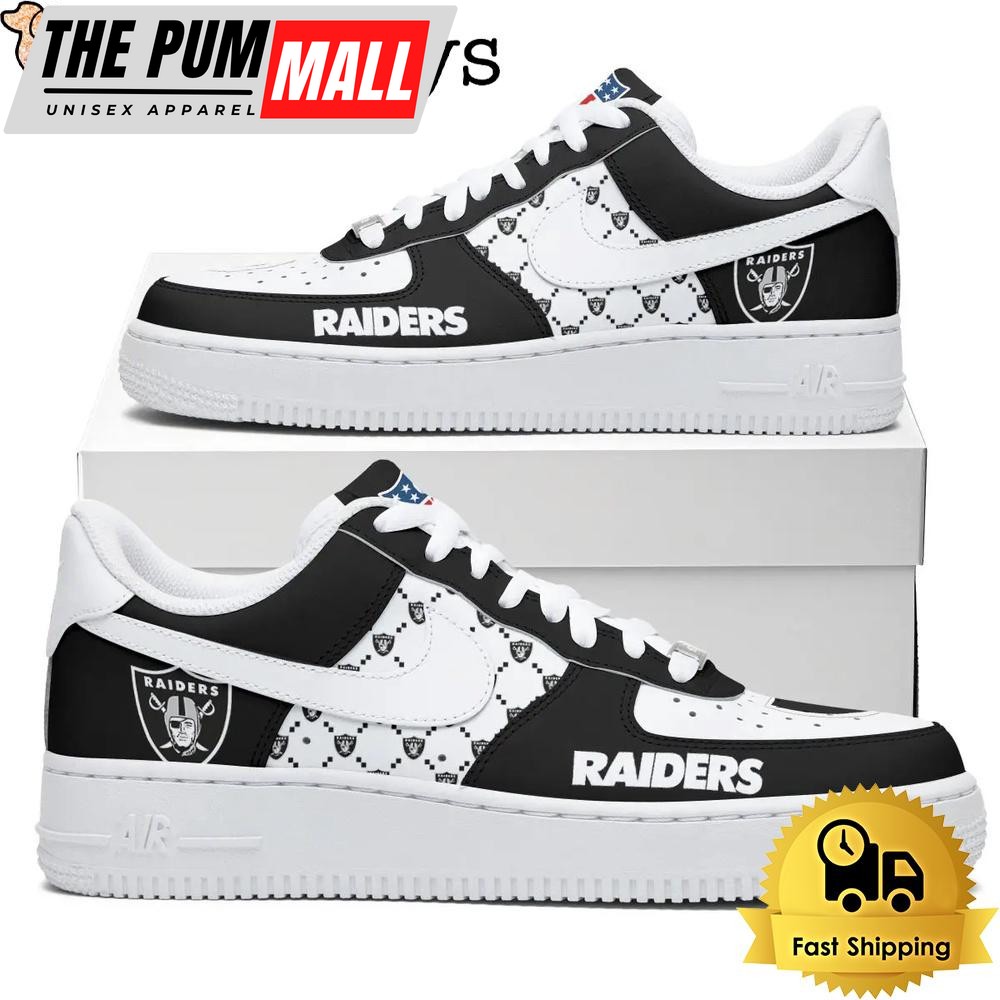 NFL Las Vegas Raiders Dress With A Winning Attitude Custom Air Force 1 Shoes