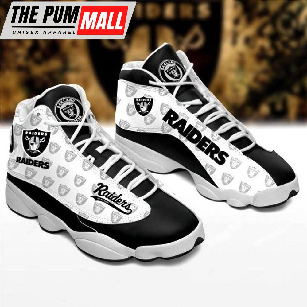 NFL Las Vegas Raiders Football Air Jd 13 Shoes For Fans