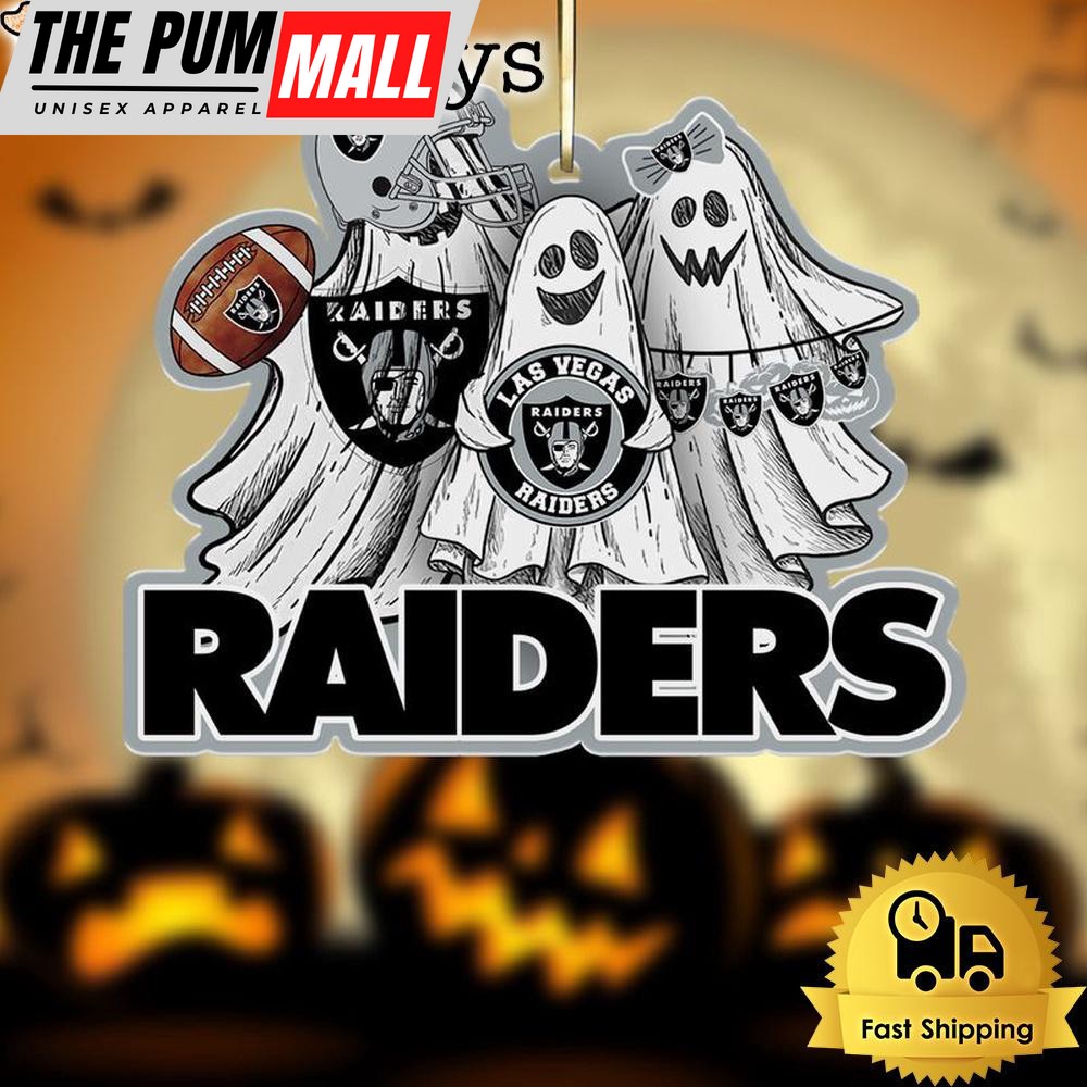 NFL Las Vegas Raiders Football Halloween Ghosts Ornament Limited Edition