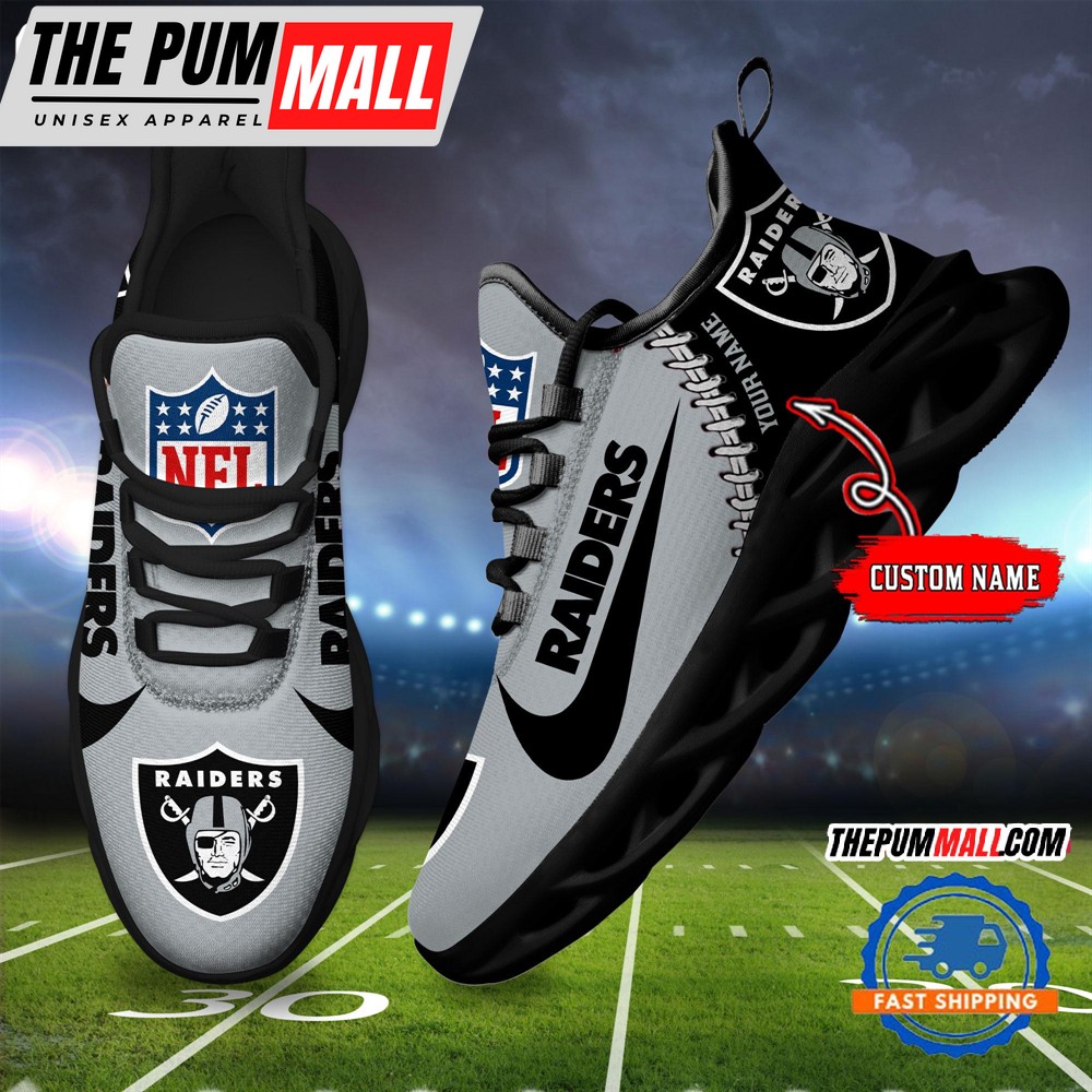 NFL Las Vegas Raiders Football New Season Sneaker Max Soul Shoes