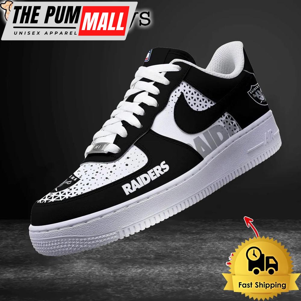 NFL Las Vegas Raiders Football Style Goes Everywhere Custom Air Force 1 Shoes