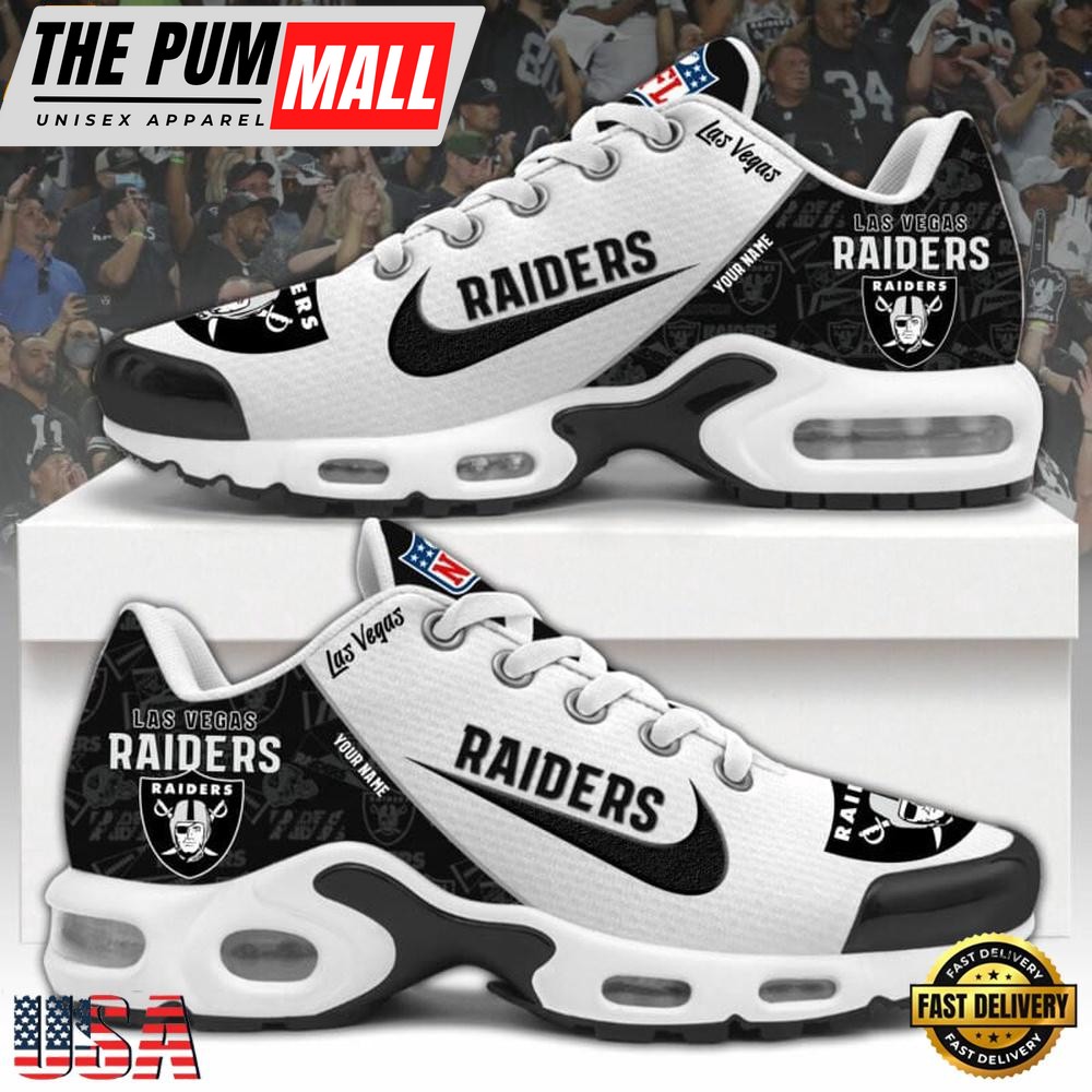NFL Las Vegas Raiders Logo 2025 Custom Air Max Plus Shoes Running Sneakers