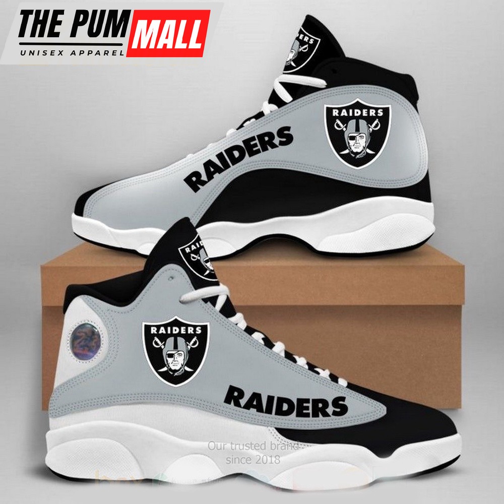 NFL Las Vegas Raiders Logo Football Team Air Jd 13 Shoes Sport