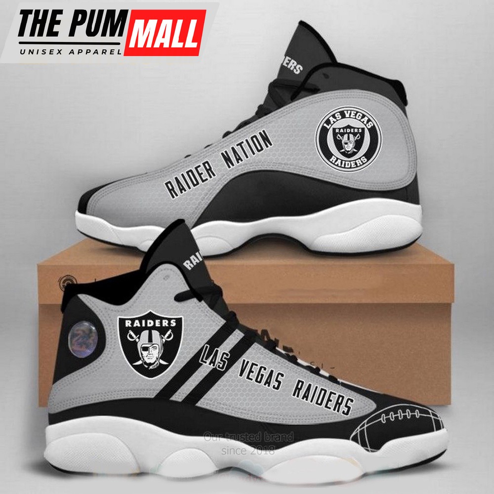NFL Las Vegas Raiders Logo Football Team Air Jd 13 Shoes