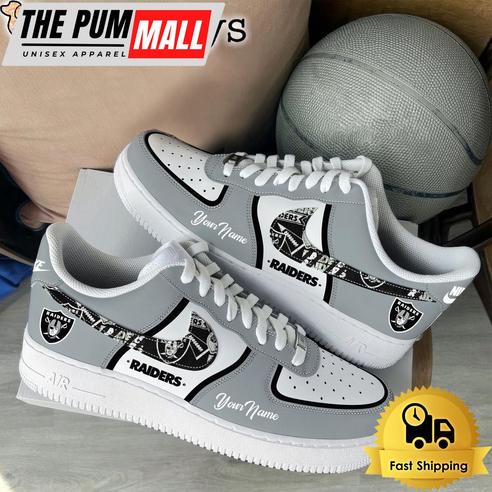 NFL Las Vegas Raiders Logo Team Limited Edition New Design Custom Air Force 1 Shoes
