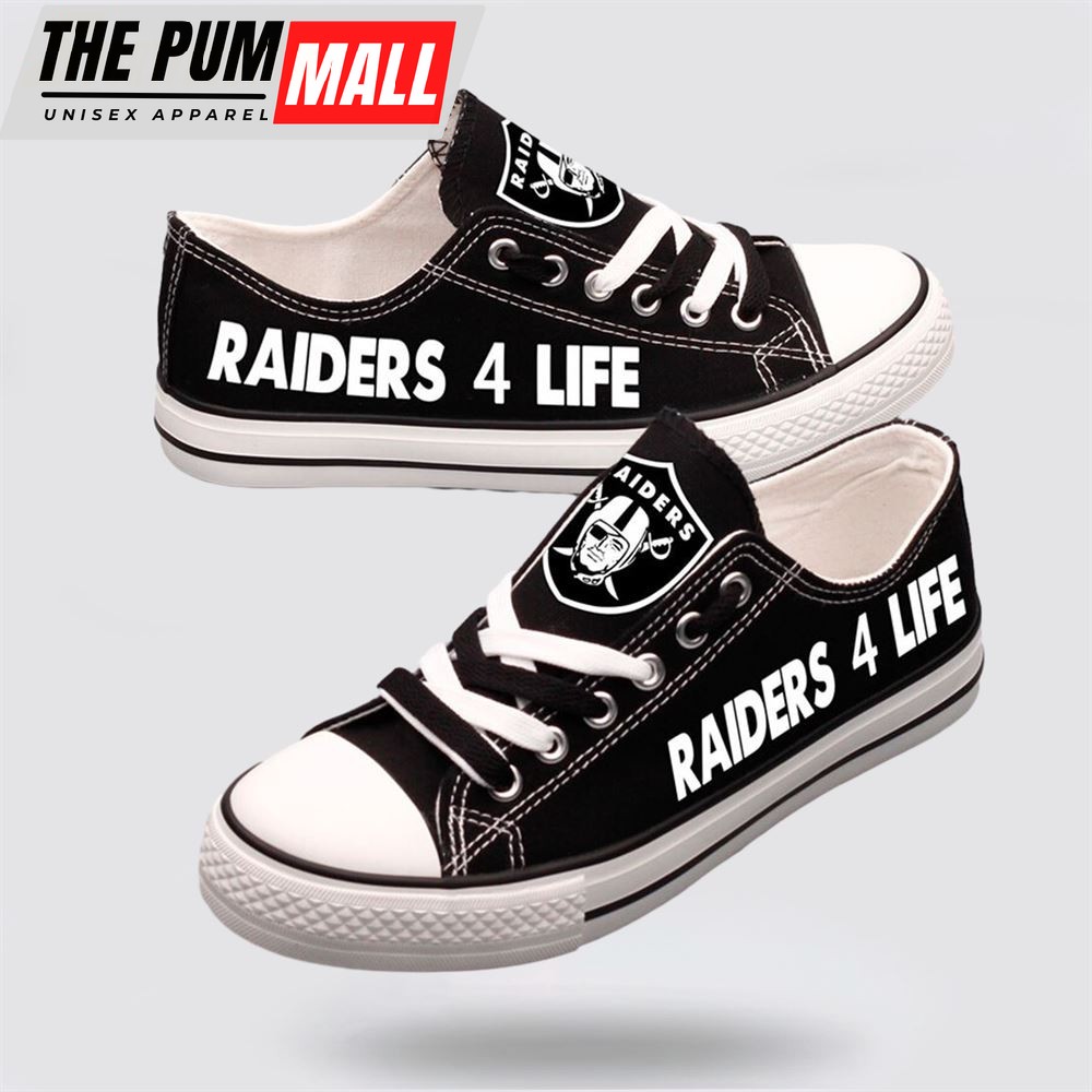 nfl-las-vegas-raiders-low-top-canvas-shoes-sport-sneakers-fuel-your-passion-for-yevqy2ov NFL Las Vegas Raiders Low Top Canvas Shoes Sport Sneakers Fuel Your Passion For The Game With Every Stride