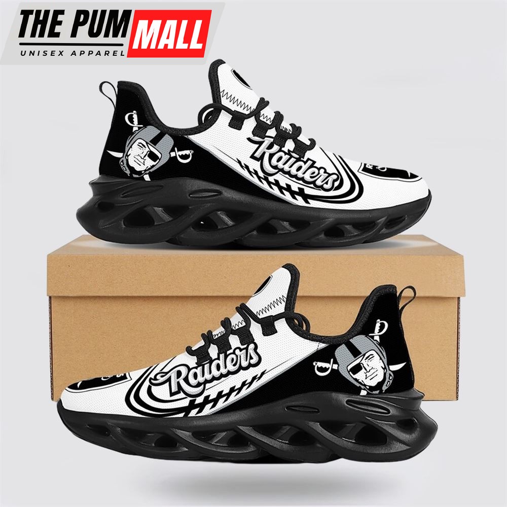 NFL Las Vegas Raiders Max Soul Shoes Sneakers Sport Shoes Experience The Perfect Blend Of Style And Performance