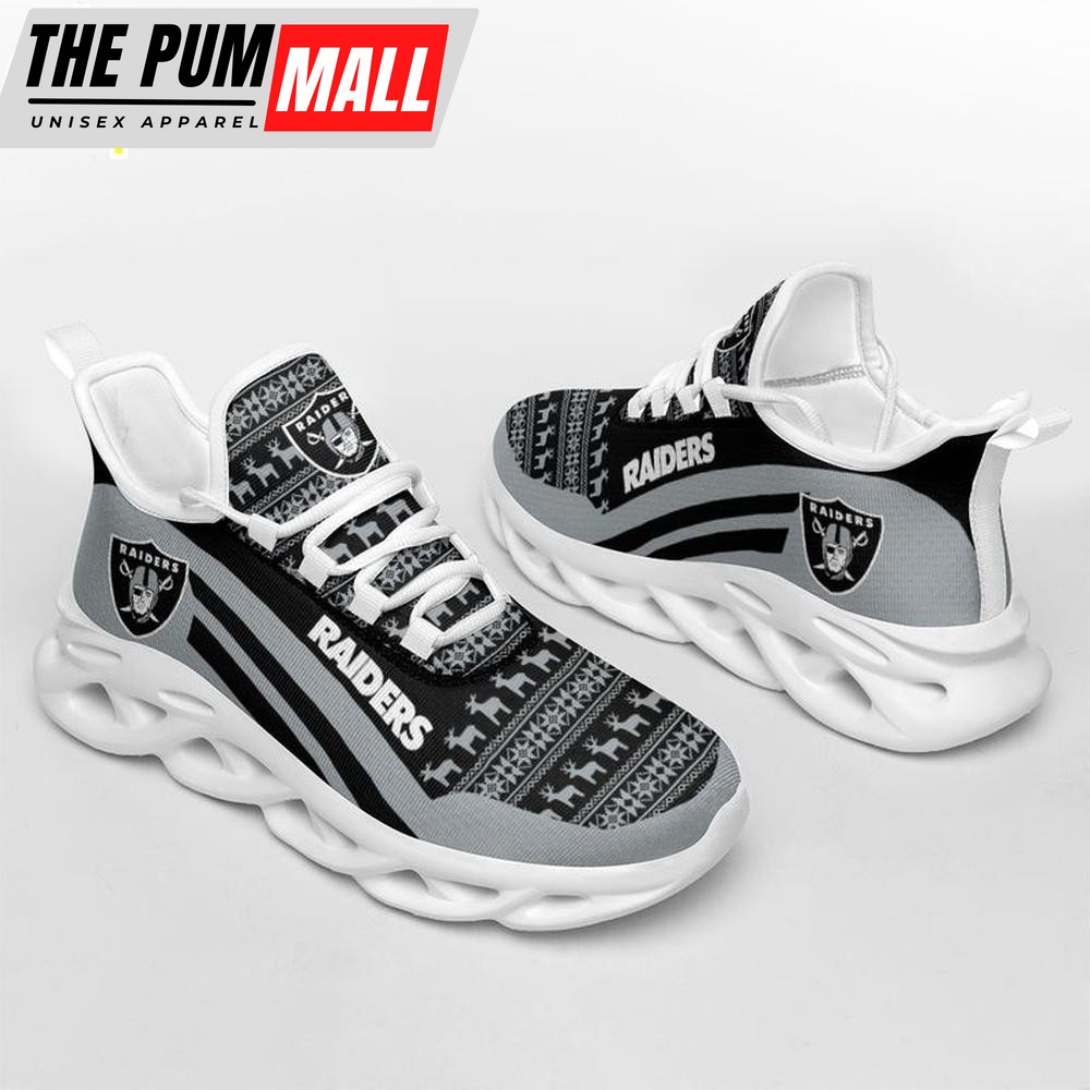 NFL Las Vegas Raiders Merry Christmas Max Soul Shoes Gift For Fans