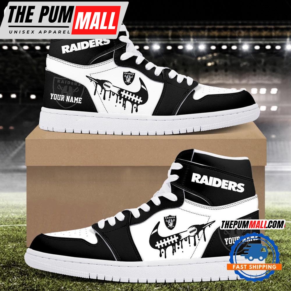NFL Las Vegas Raiders New Season Custom Air Jd 1 Hightop Shoes