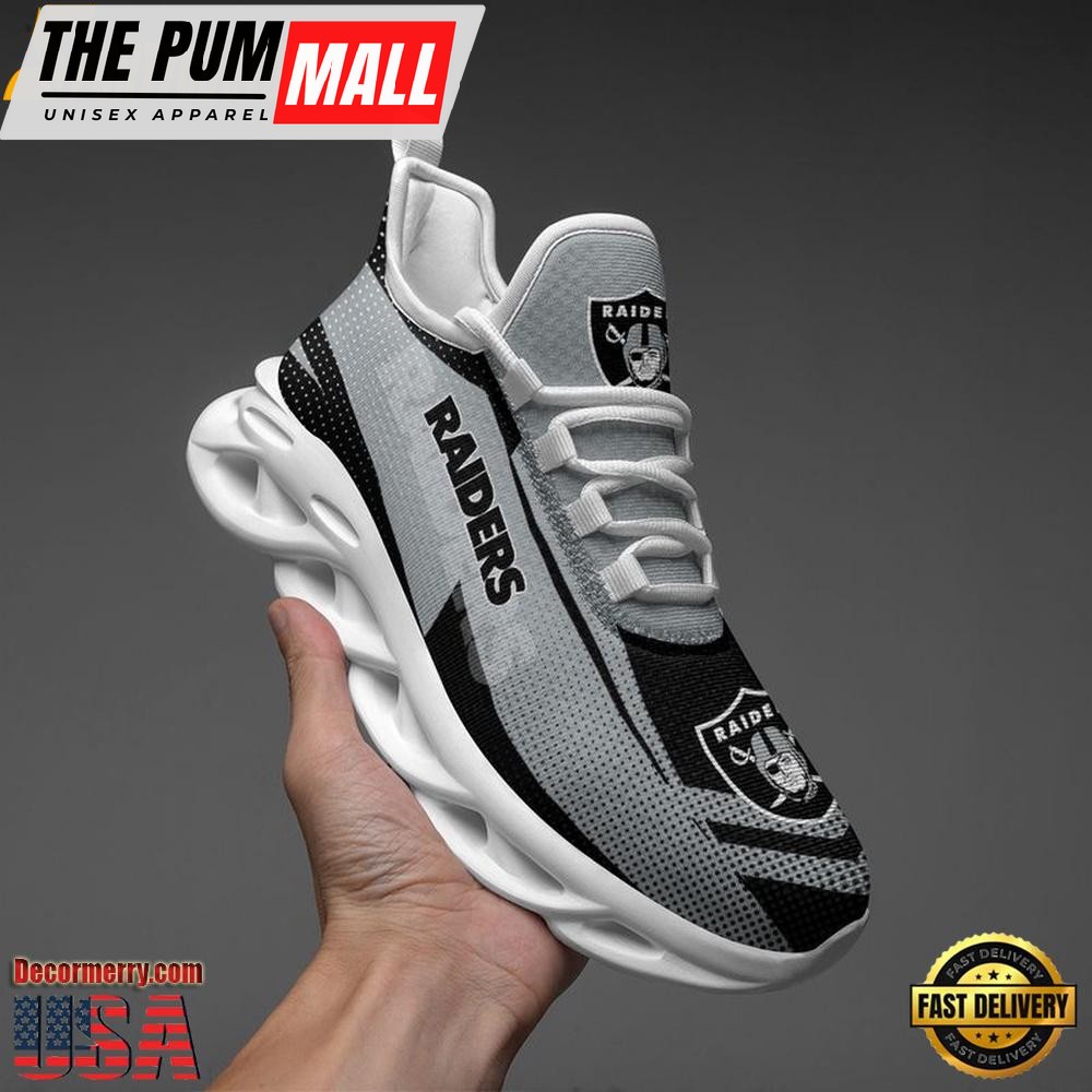 NFL Las Vegas Raiders Sport Logo Max Soul Shoes , Running Sneakers Shoes