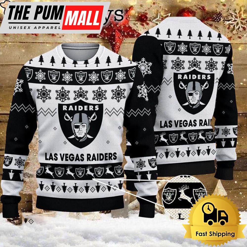 NFL Las Vegas Raiders Team Winter Ugly Christmas Sweater