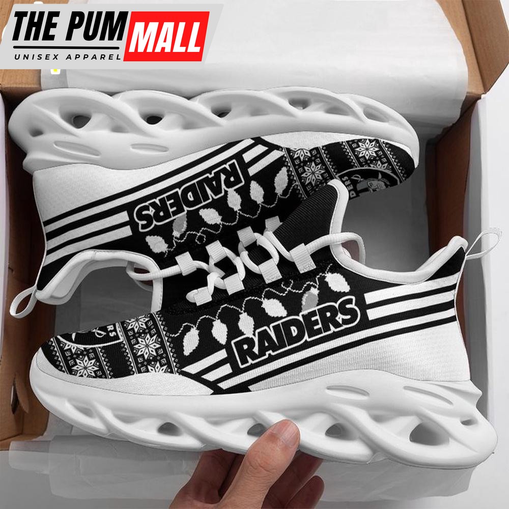 NFL Las Vegas Raiders X-max Santa Claus Christmas Max Soul Shoes