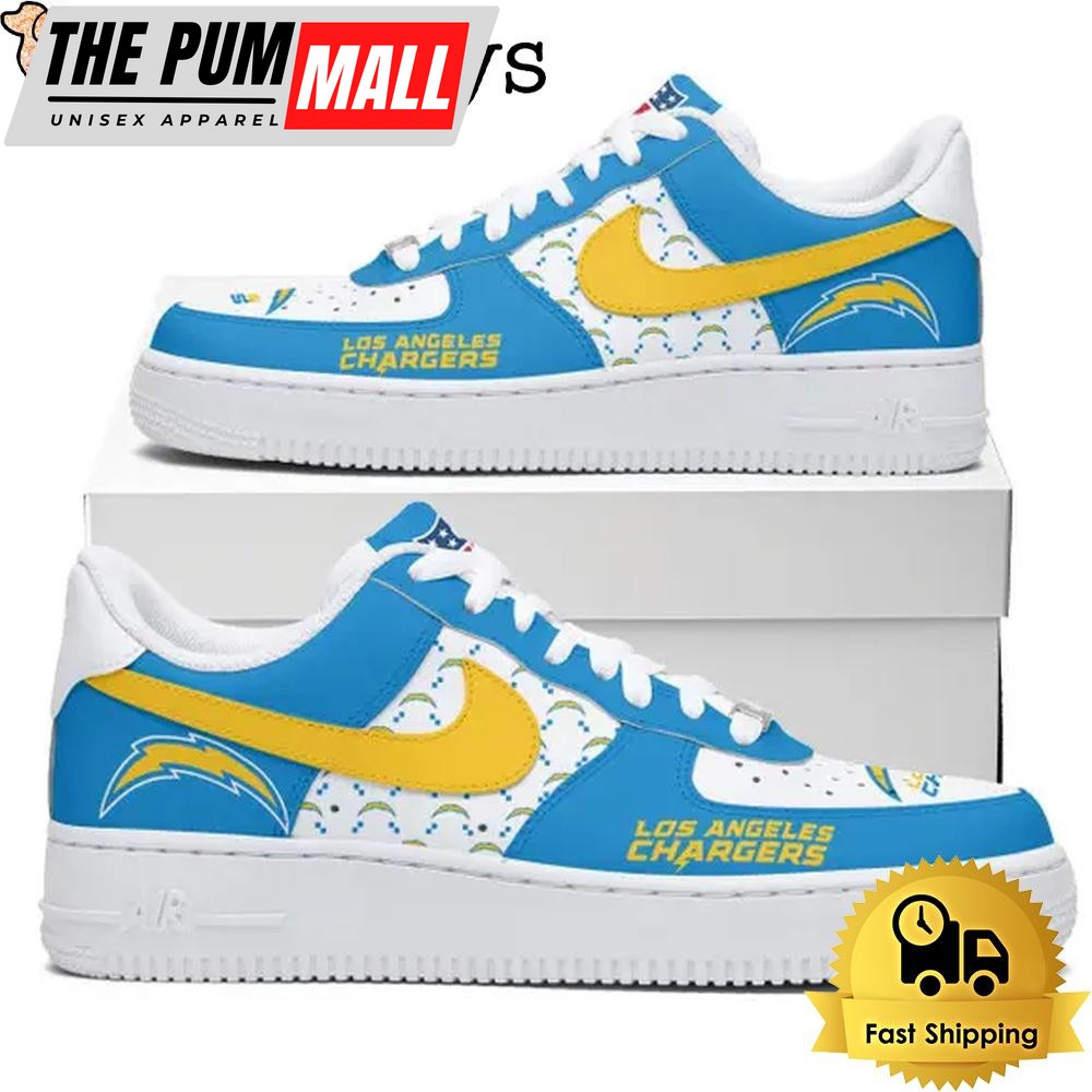 NFL Los Angeles Chargers Dress With A Winning Attitude Custom Air Force 1 Shoes