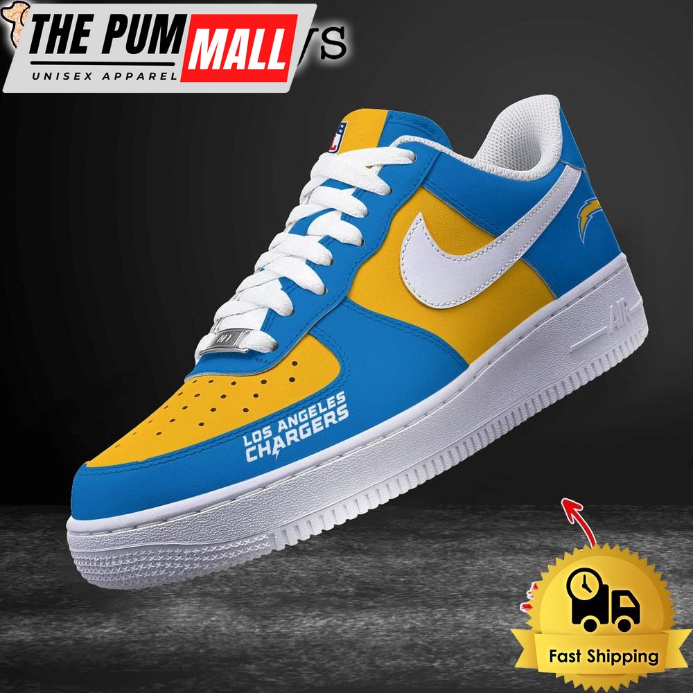 NFL Los Angeles Chargers Every Step Carries Belief Custom Air Force 1 Shoes