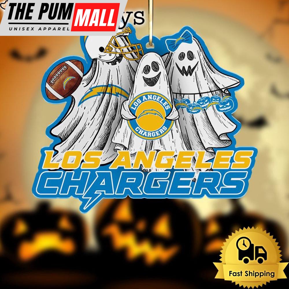 NFL Los Angeles Chargers Football Halloween Ghosts Ornament Limited Edition