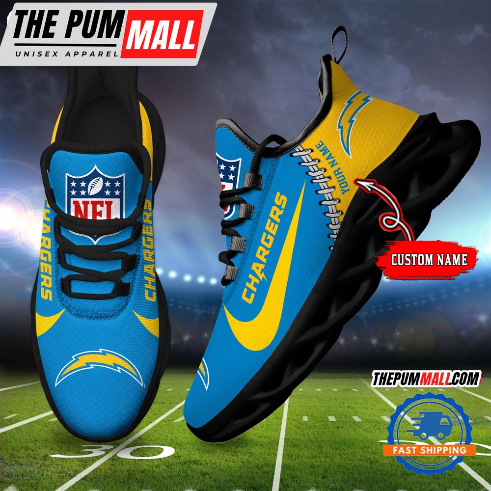 NFL Los Angeles Chargers Football New Season Sneaker Max Soul Shoes